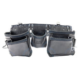 OX Tools - Trade Black Leather 12 Pocket Construction Apron | OX-T265601